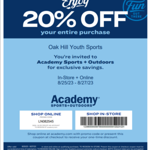 Academy Sporting Goods Shop Days